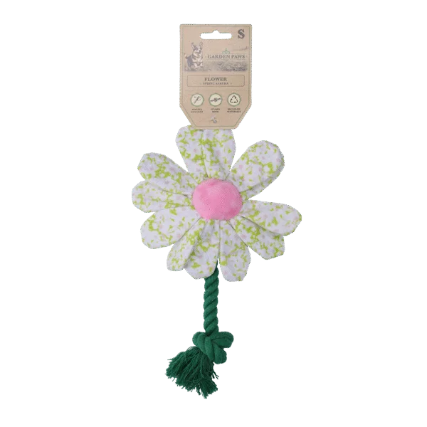 Hundespielzeug Blume mit Seil, S – Garden Paws Flower Spring Sakura