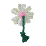Hundespielzeug Blume mit Seil, S – Garden Paws Flower Spring Sakura – Bild 3