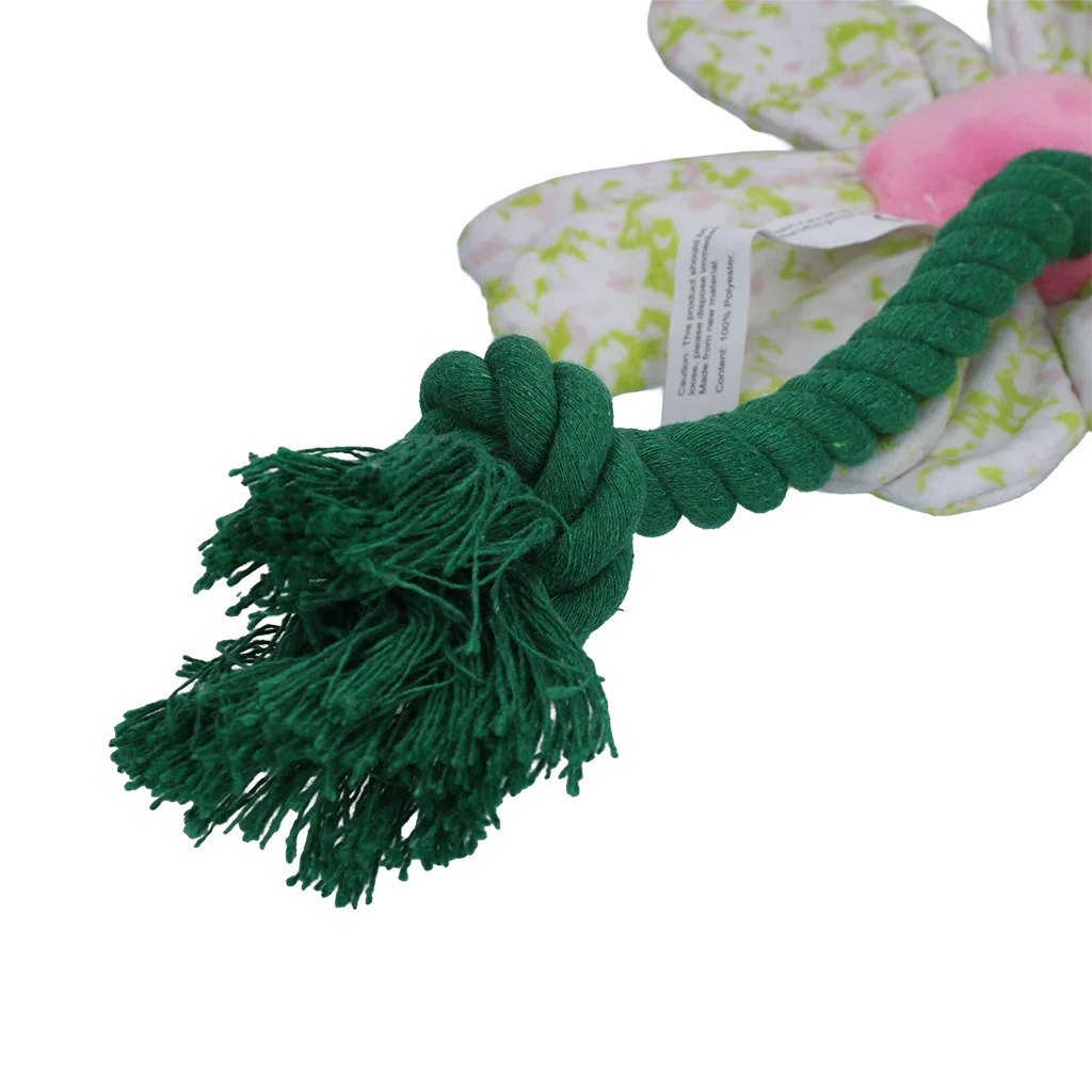 Hundespielzeug Blume mit Seil, S – Garden Paws Flower Spring Sakura – Bild 4