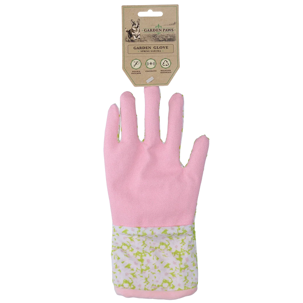 Schnüffelspielzeug mit Knistermaterial und Snackfach – Garden Paws Garden Glove Spring Sakura – Bild 1