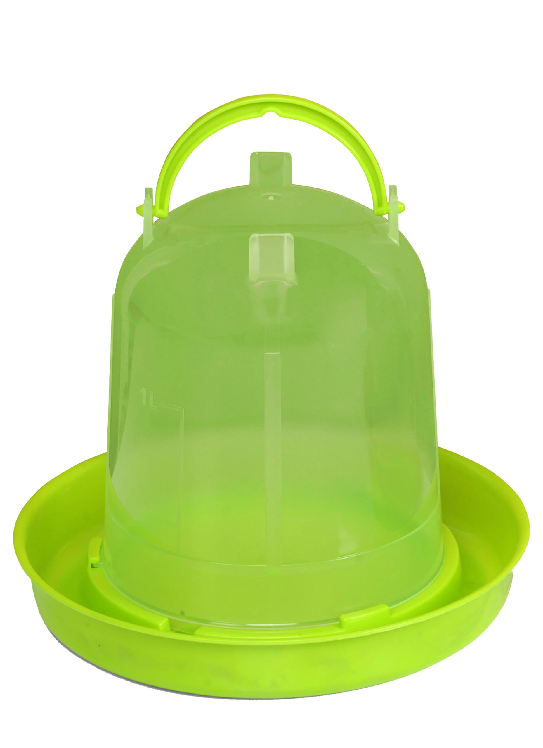 Trinkturm für Hühner aus durchsichtigem Kunststoff, Limettengrün, 1,5 l – Gaun – Bild 2