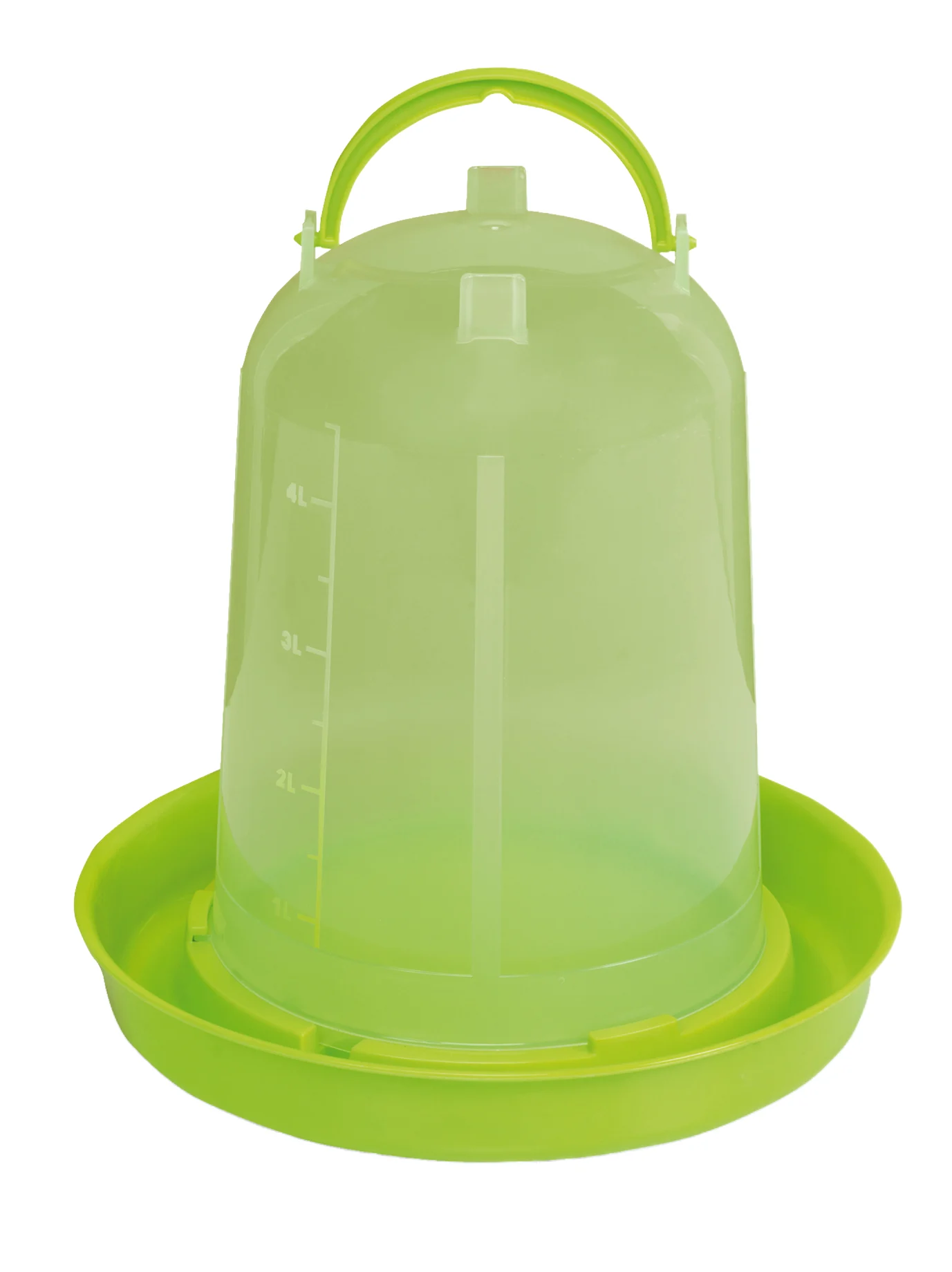 Tränketurm für Hühner aus durchsichtigem Kunststoff, limettengrün, 5 l – Gaun – Bild 2
