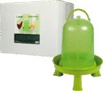 Geflügeltränke mit Füßen, limettengrün, 10 l – Gaun