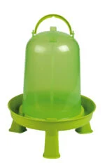 Geflügeltränke mit Füßen, limettengrün, 10 l – Gaun – Bild 2