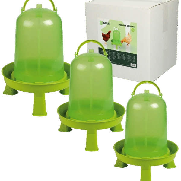Geflü drinkautomat für Geflügel auf Füßen, limettengrün, 1,5 l – Gaun