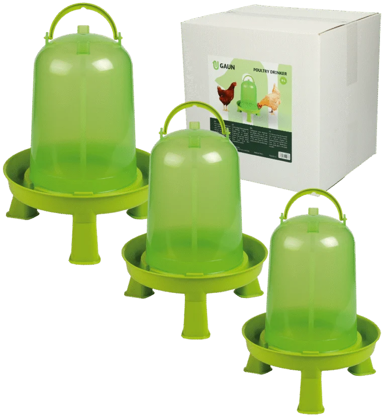 Geflü drinkautomat für Geflügel auf Füßen, limettengrün, 1,5 l – Gaun