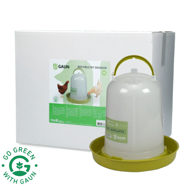 Hühnertränke aus recyceltem Kunststoff, limegrün, 10 l – Gaun Bio