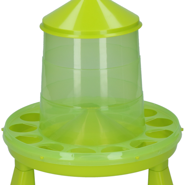 Geflügelfutterturm auf Füßen, limettengrün, 2 kg – Gaun