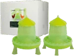Futterturm für Geflügel auf Füßen, Limettengrün, 4 kg – Gaun – Bild 6