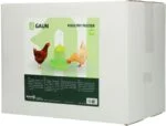 Futterturm für Geflügel aus transparentem Biokunststoff, limettengrün, 2 kg – Gaun Bio Green Lemon – Bild 4