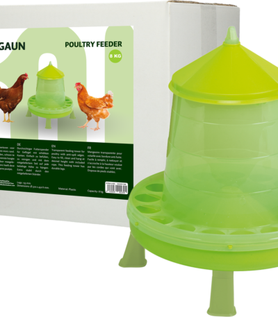 Futterturm für Geflügel auf Füßen, limettengrün, 8 kg – Gaun