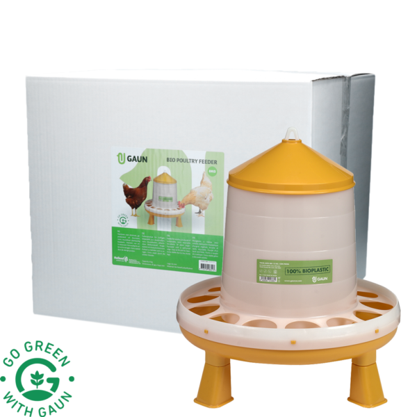 Futterturm für Geflügel auf Beinen, Limettengrün, 8 kg – Gaun Bio Green Lemon