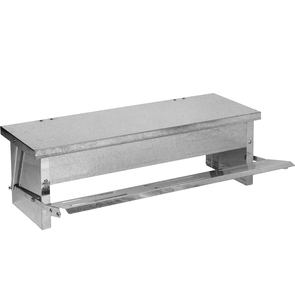 Tretfutterautomat für Hühner mit Deckel, 56 x 36 x 18,5 cm – Gaun – Bild 2