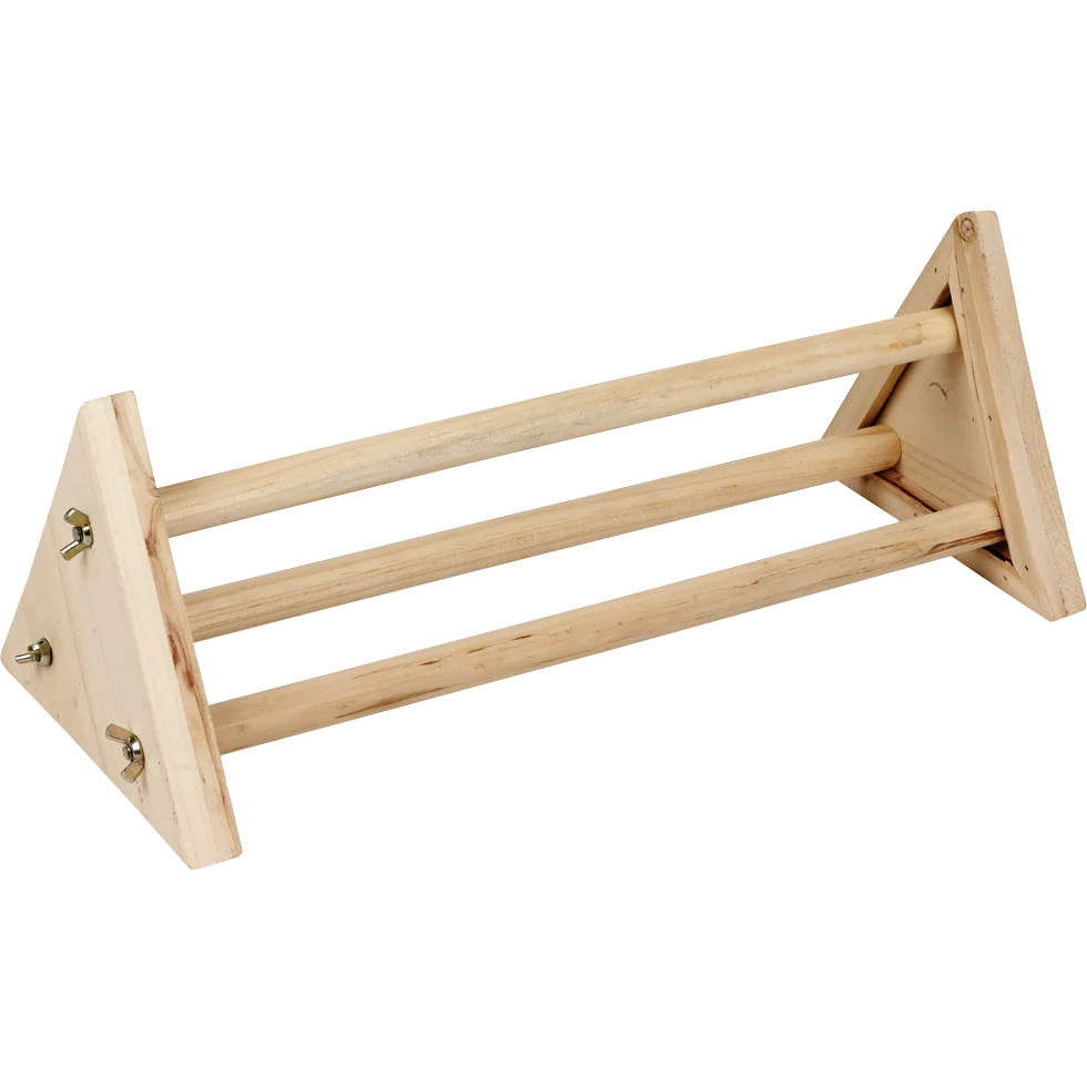 GAUN11360.png Kükensitzstange mit drei Holzstangen, 43 x 15,7 x 15 cm – Gaun – Bild 1