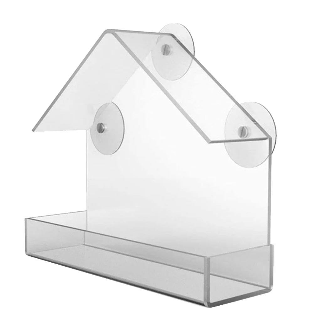 Futterhaus aus Kunststoff mit 3 Saugnäpfen, 150 x 63 x 150 mm – Gaun – Bild 2
