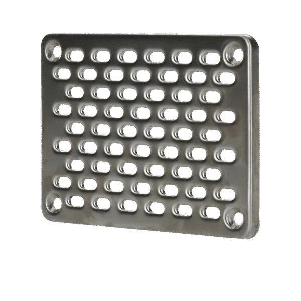 Aufsatzgitter aus Edelstahl 10 x 14 cm – GevelFix