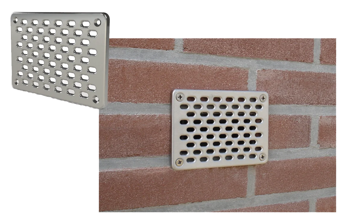 Edelstahl Vorsatzgitter 25 x 15 cm – Gevelfix – Bild 2