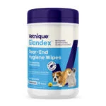 Reinigungstücher für den Analbereich von Hunden und Katzen, 75 Stück – Glandex Wipes