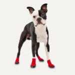 Wasserdichte Hundeschuhe mit rutschfester Sohle, Größe S, Rot und Schwarz, 2 Stück – Goo-eez Ultras – Bild 3