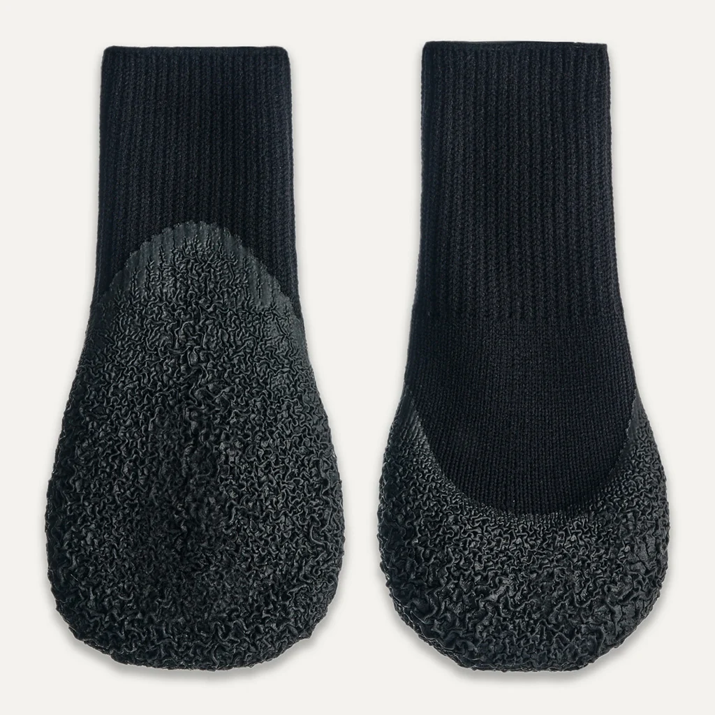 Wasserdichte Hundeschuhe mit Gummisohle, 4 Stück, XS, Schwarz – Goo-eez Lites – Bild 1