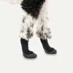 Wasserdichte Hundeschuhe mit Gummisohle, 4 Stück, S, Camouflage und Schwarz – Goo-eez Lites – Bild 3