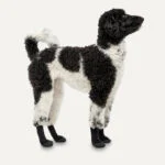 Wasserdichte Hundeschuhe mit Gummisohle, 4 Stück, M, Camouflage und Schwarz – Goo-eez Lites – Bild 2