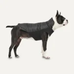 Hundejacke mit Plüschfutter und wasserabweisendem Obermaterial, Größe XL, Schwarz – Goo-eez Mock Neck Signature Wrap Jacket – Bild 2