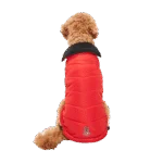 Hundejacke mit Plüschfutter und wasserabweisendem Obermaterial, Größe XL, Rot und Schwarz – Goo-eez Mock Neck Signature Wrap Jacket – Bild 2