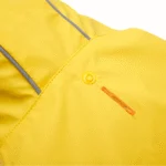 Hunde Regenmantel mit Kapuze und reflektierendem Rand, XXL, Rückenlänge 64 cm, Gelb und Grau – Goo-eez Reflective Hooded Raincoat – Bild 5