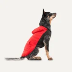 Fleece Hundehoodie mit Plüschfutter, Größe XL, Rot und Schwarz – Goo-eez Kangaroo Fleece Hoodie