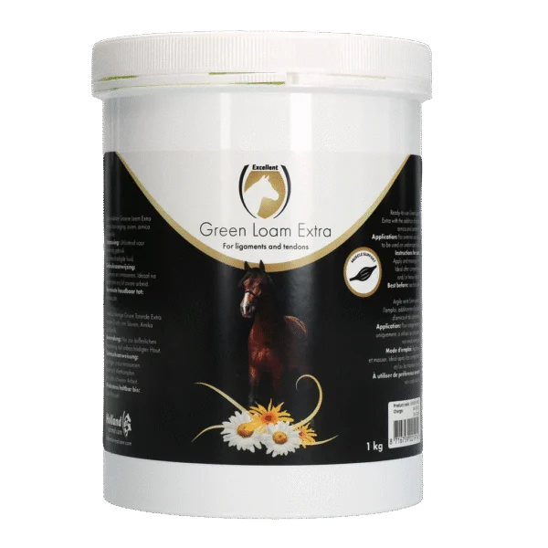 Grüne Heilerde mit Kräutern, 1 kg – Excellent Horse Green Loam Extra
