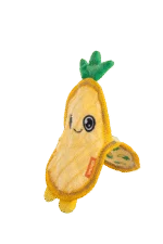 Quietschspielzeug für Hunde mit drei Quietschern – Growl Flip Floppz Penny die Ananas – Bild 3