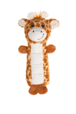 Plüsch Hundekuscheltier mit Quietschfläche und Quietscher – Growl Belly Busters Ginny die Giraffe – Bild 2
