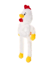 Plüsch Hundespielzeug mit 5 Quietschern – Growl Pulldozers Chuck das Huhn – Bild 3