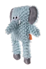 Plüschhundespielzeug mit Blockform und Quietscher – Growl Block Heads Trunky der Elefant – Bild 3