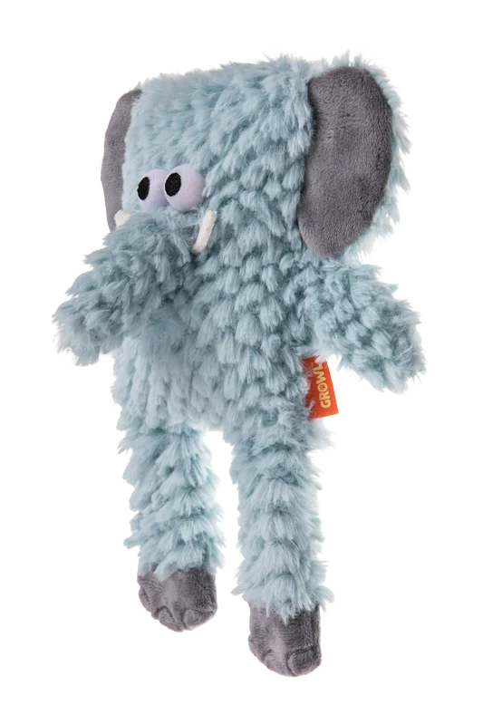 Plüschhundespielzeug mit Blockform und Quietscher – Growl Block Heads Trunky der Elefant – Bild 3
