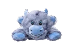 Plüschhundespielzeug mit 5 Quietschern und Knisterpapier – Growl Cuddlerz Chewy die Kuh – Bild 2