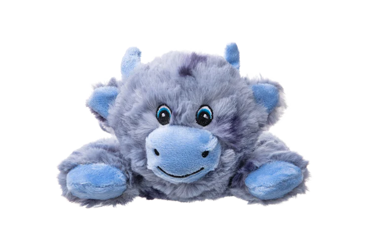 Plüschhundespielzeug mit 5 Quietschern und Knisterpapier – Growl Cuddlerz Chewy die Kuh – Bild 2