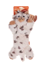 Plüschhundespielzeug mit 5 Quietschern und Knisterpapier – Growl Cuddlerz Nibblers die Ziege