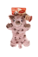 Plüschspielzeug für Hunde mit 5 Quietschern und Knisterfolie – Growl Cuddlerz Snorters das Schwein