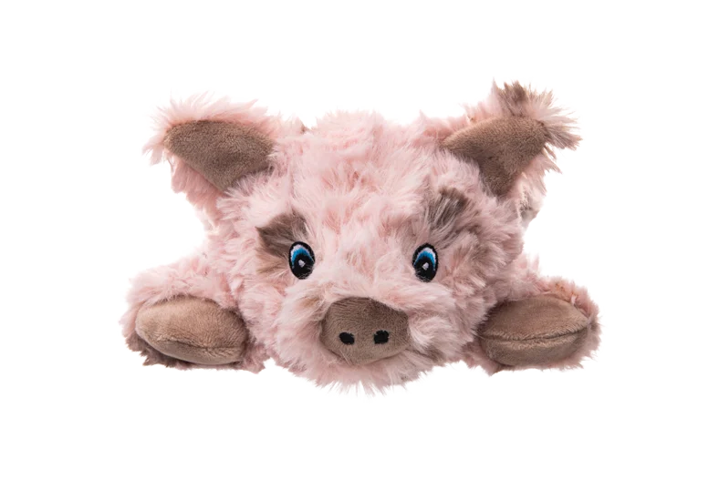 Plüschspielzeug für Hunde mit 5 Quietschern und Knisterfolie – Growl Cuddlerz Snorters das Schwein – Bild 2
