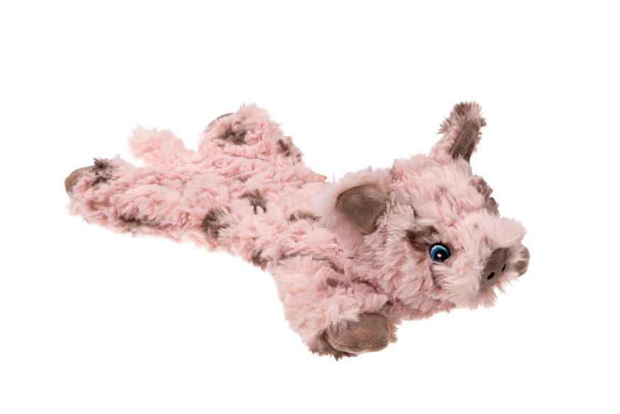 Plüschspielzeug für Hunde mit 5 Quietschern und Knisterfolie – Growl Cuddlerz Snorters das Schwein – Bild 3