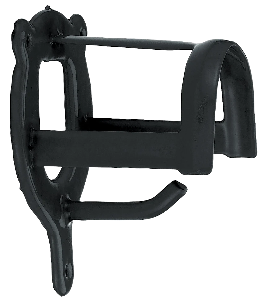 Halfterhalter aus Kunststoff, rundes Modell, Schwarz – Vplast – Bild 1