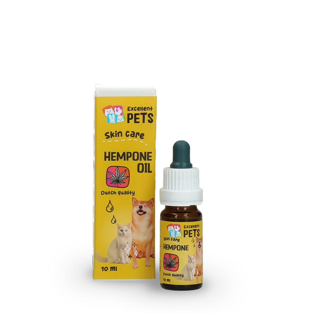Hautpflegeöl für Hunde mit Hanfsamenöl, 10 ml – Excellent Pets HempOne Oil – Bild 1