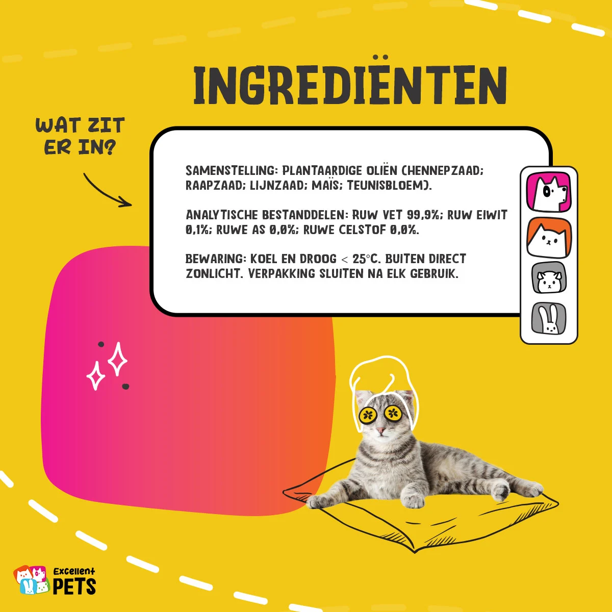 Ölmischung für Hunde und Katzen mit Hanfsamenöl, 250 ml – Excellent Pets HempOne + Omega Oil – Bild 4