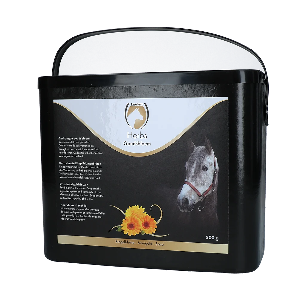 HERB0141.png Ringelblume für Pferde zur Unterstützung der Verdauung, 500 g – Excellent Horse Herbs Ringelblume – Bild 1