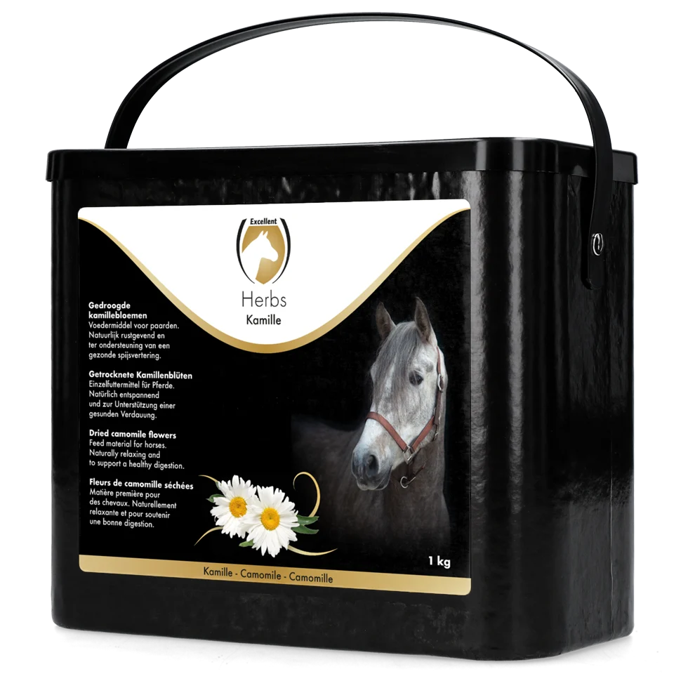 HERB016.png Kamille für Pferde, zur Entspannung, 1 kg – Excellent Horse Herbs Kamille – Bild 1