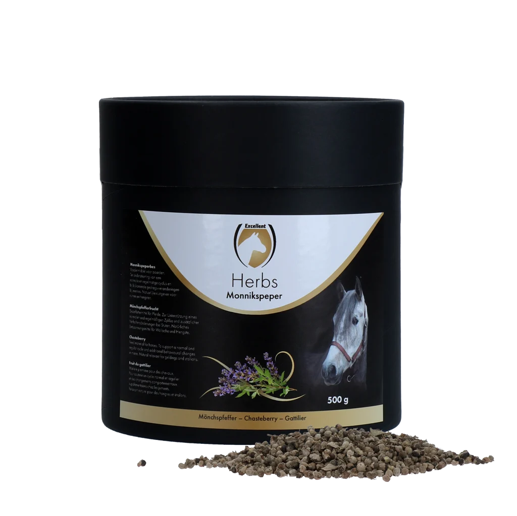 Mönchspfeffer für Pferde für einen normalen Zyklus, 500 g – Excellent Horse Herbs Mönchspfeffer – Bild 1