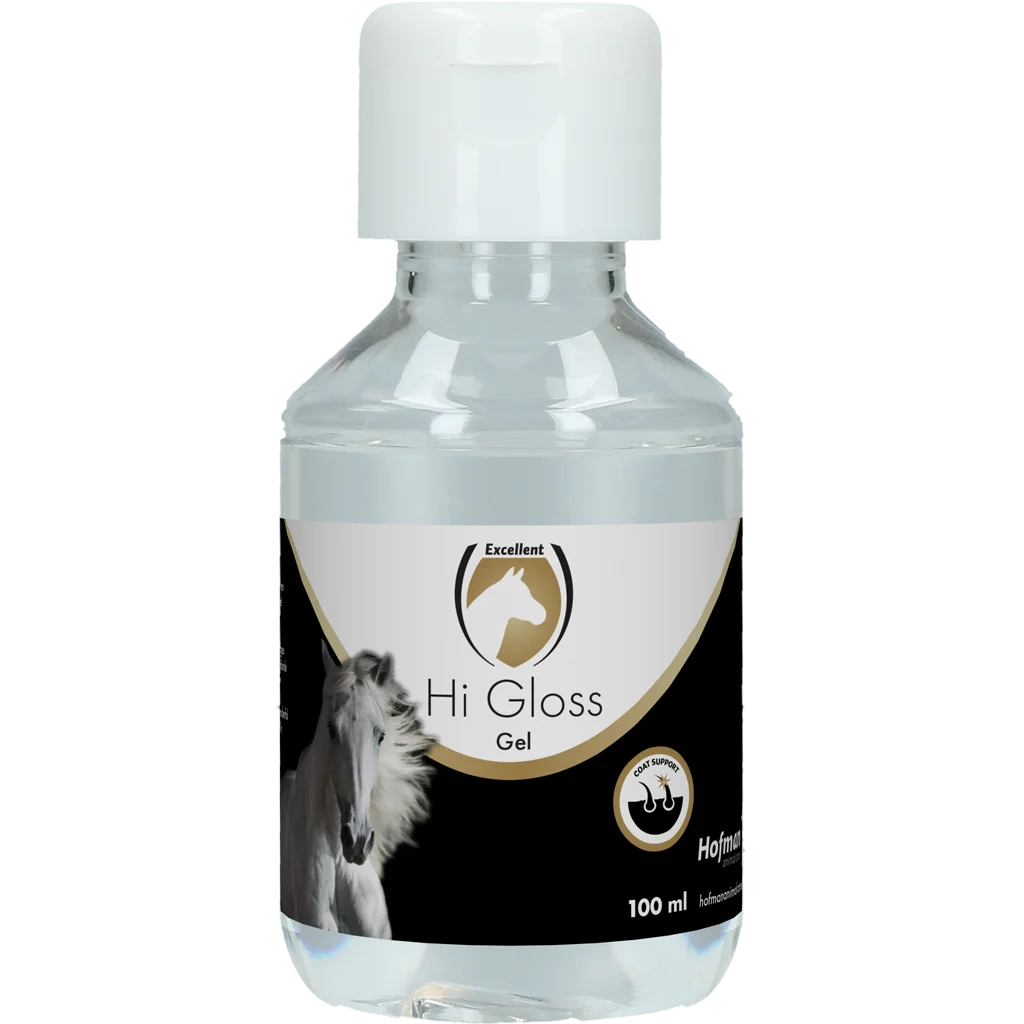 HIGL02900.png Glanzgel für Mähne und Schweif, 100 ml – Excellent Horse Hi Gloss Gel – Bild 1