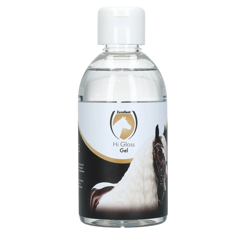 HIGL03000.png Glanzgel für Mähne und Schweif, 250 ml – Excellent Horse Hi Gloss Gel – Bild 1